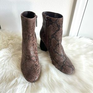 Sanctuary Bossanova Snakeskin Print Booties